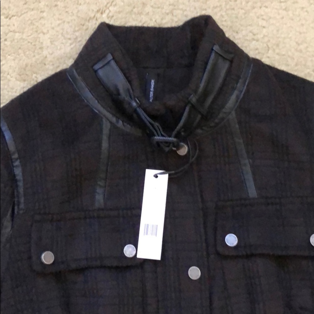 Paris coat belted lined 41% wool NEW - Picture 2 of 3